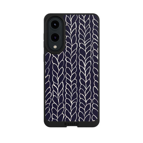 Samsung Galaxy S25 Edge NIVOpure Wool Braids Drawings Navy