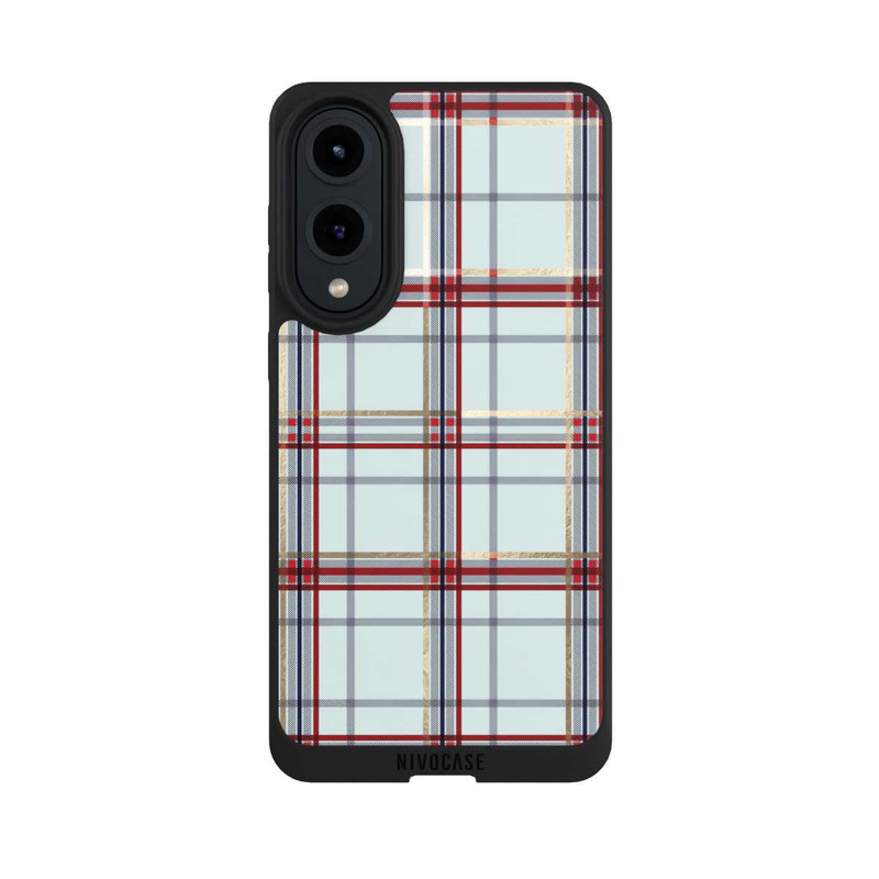 Galaxy S25 Edge NIVOpure Tartan Bleu