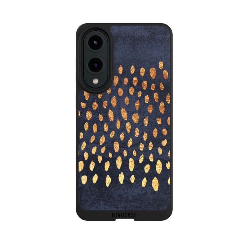 Galaxy S25 Edge NIVOpure Muster Gold und Marine