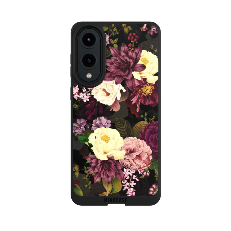 Galaxy S25 Edge NIVOpure Fleurs Sombres & Abeilles