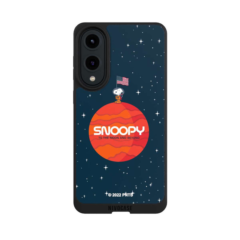 Galaxy S25 Edge NIVOpure Snoopy Voyageur de l'espace Orange