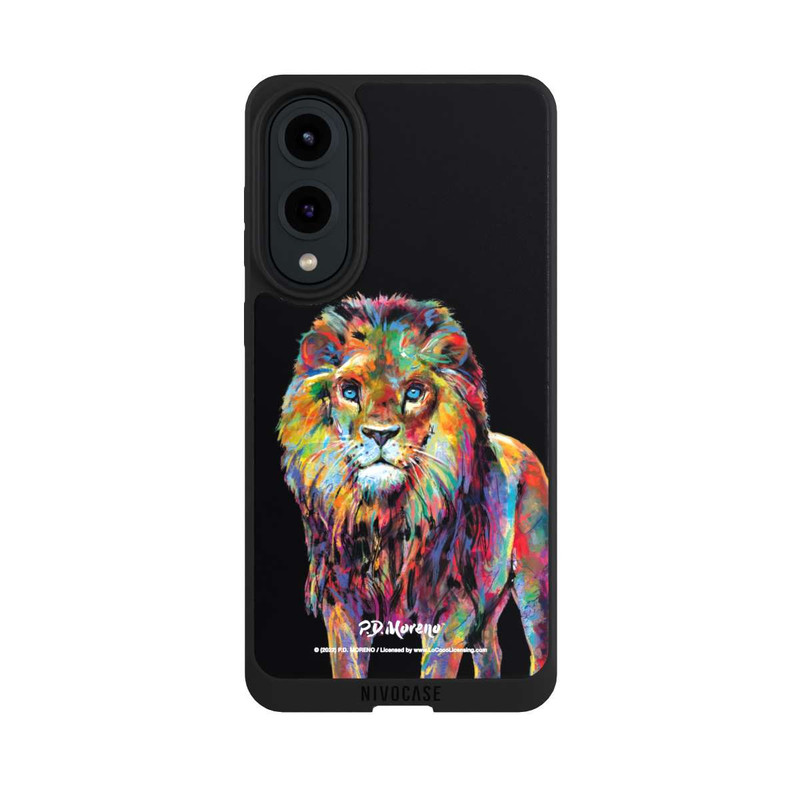 Galaxy S25 Edge NIVOpure Löwe Bunte Kunst von P.D. Moreno
