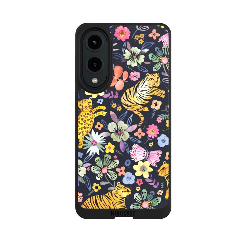 Galaxy S25 Edge NIVOpure Tigres & Fleurs du Printemps