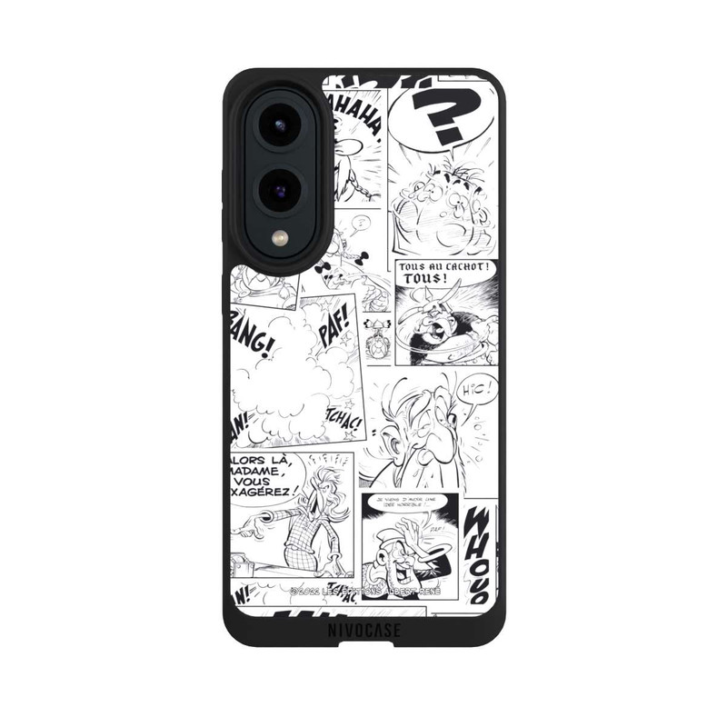 Galaxy S25 Edge NIVOpure Asterix Comic Black and White
