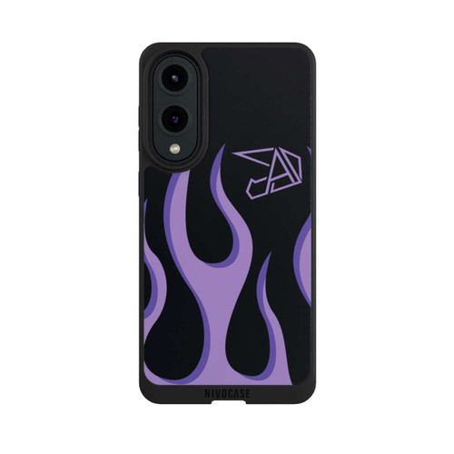 Samsung Galaxy S25 Edge NIVOpure Violette Flammen
