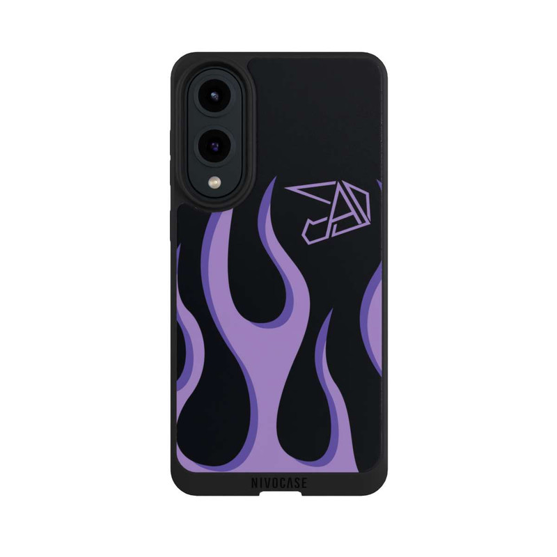Galaxy S25 Edge NIVOpure Flammes violettes