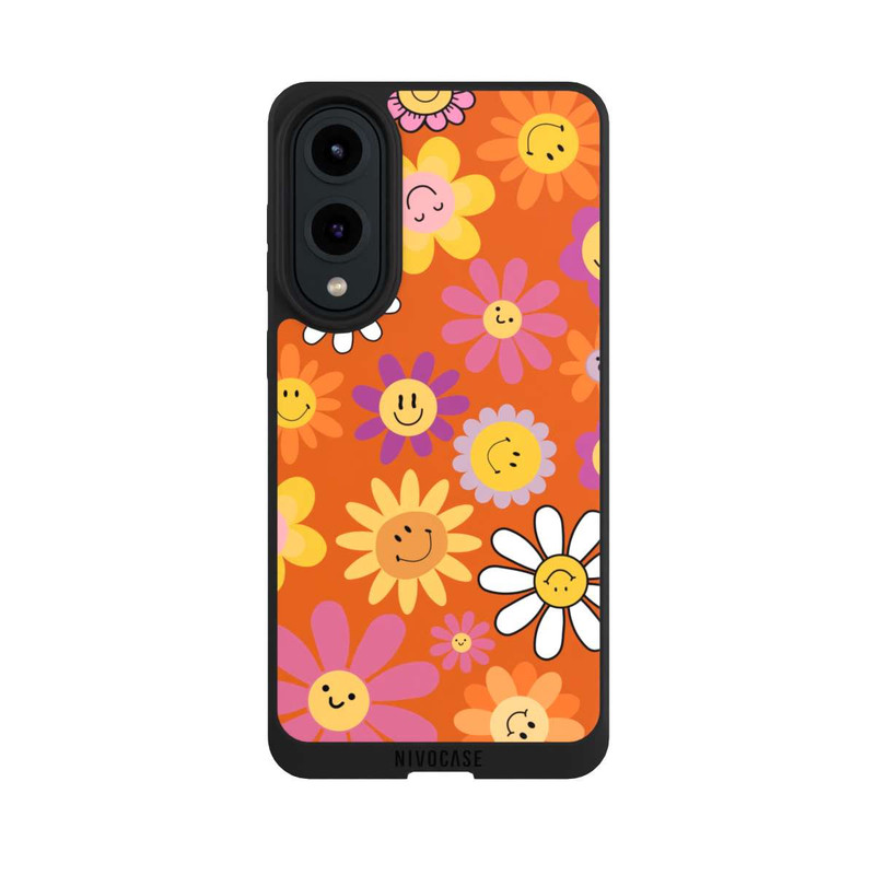 Galaxy S25 Edge NIVOpure Smiles Orange Flowers