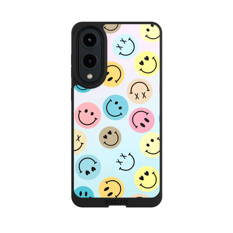 Galaxy S25 Edge NIVOpure Smiles Emotes Pattern Colorful