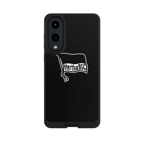 Samsung Galaxy S25 Edge NIVOpure Hertha BSC Schwarzer Hintergrund