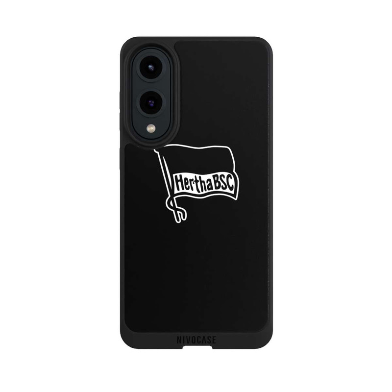 Galaxy S25 Edge NIVOpure Hertha BSC Schwarzer Hintergrund