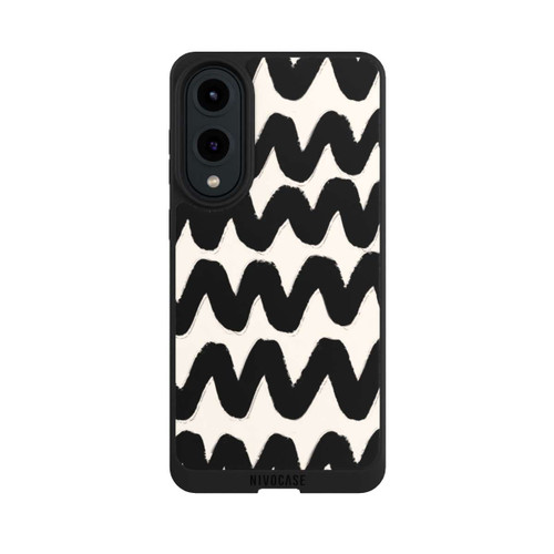 Samsung Galaxy S25 Edge NIVOpure Black Waves Pattern