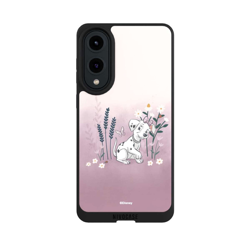 Galaxy S25 Edge NIVOpure Les 101 Dalmatiens avec des fleurs