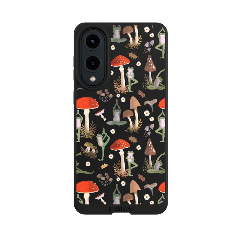 Galaxy S25 Edge NIVOpure Yoga-Frösche mit Pilzen