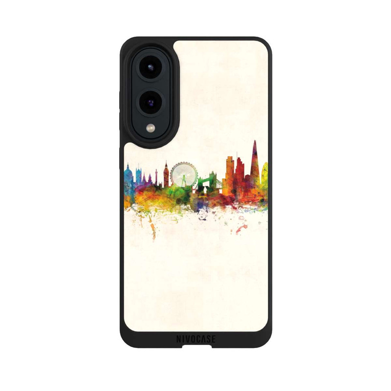 Galaxy S25 Edge NIVOpure Arrière-plan vintage de la ligne d'horizon de Londres
