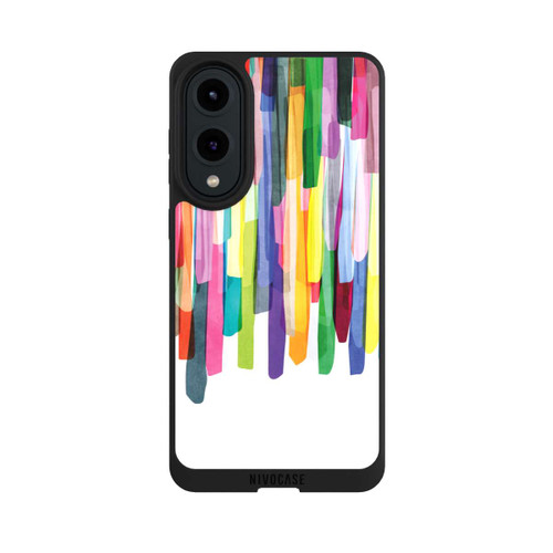 Samsung Galaxy S25 Edge NIVOpure Colorful Stripes White Background