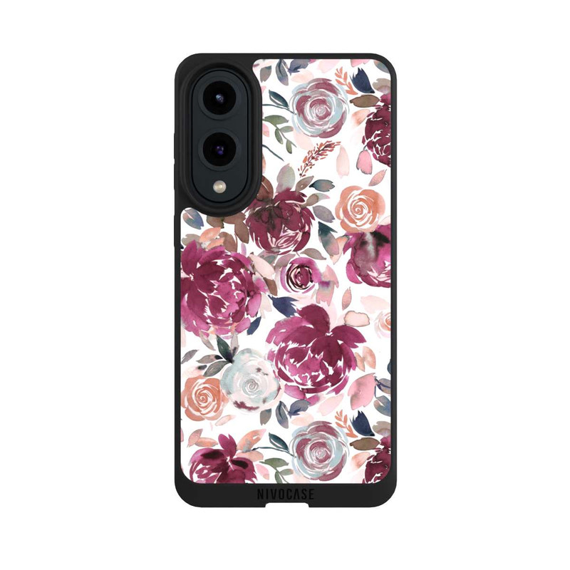 Galaxy S25 Edge NIVOpure Autumn Peonies and roses Pink