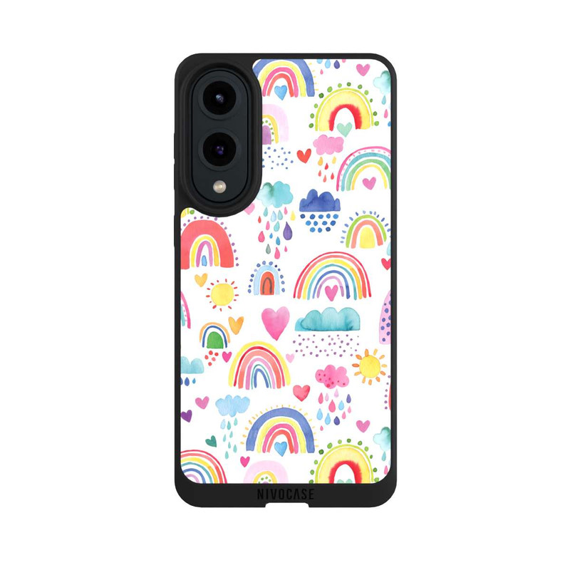 Galaxy S25 Edge NIVOpure Schöne Regenbogen-Multi-Rot