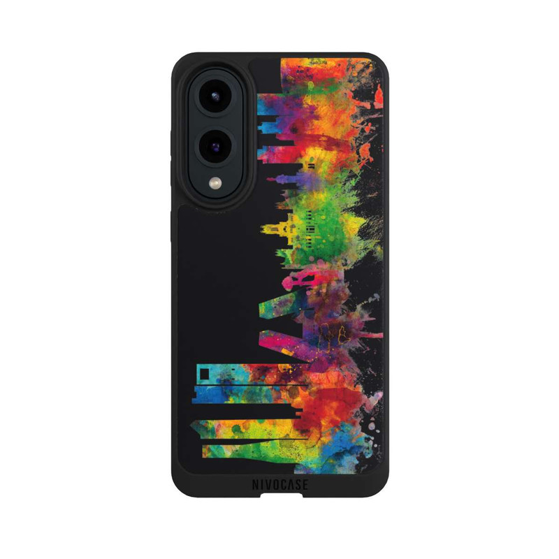 Galaxy S25 Edge NIVOpure Ligne d'horizon de Madrid Espagne Noir