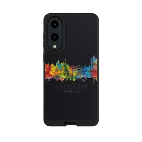 Samsung Galaxy S25 Edge NIVOpure Amsterdam Netherlands Skyline Black