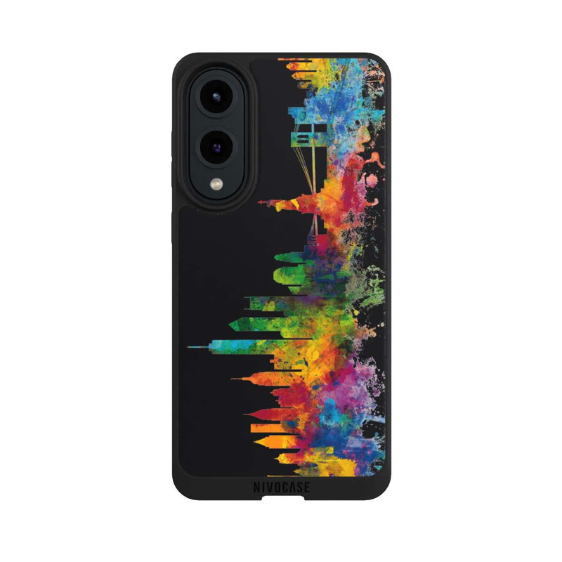 Galaxy S25 Edge NIVOpure Ligne d'horizon de New York Noir