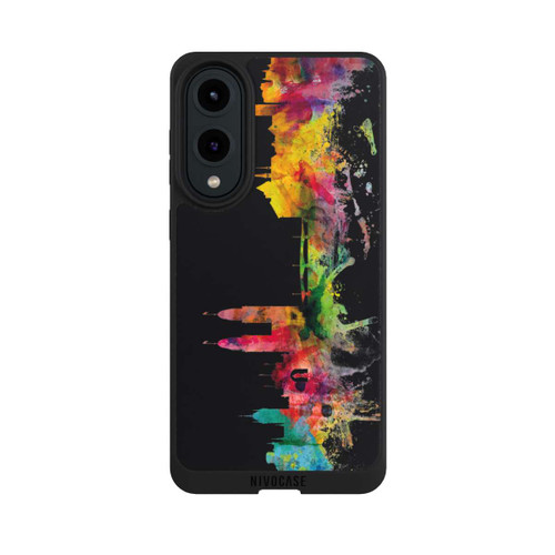 Samsung Galaxy S25 Edge NIVOpure Zurich Switzerland Skyline Schwarz