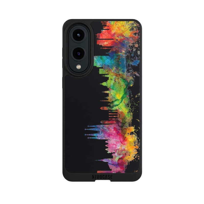 Galaxy S25 Edge NIVOpure Barcelone Espagne Ligne d'horizon Noir