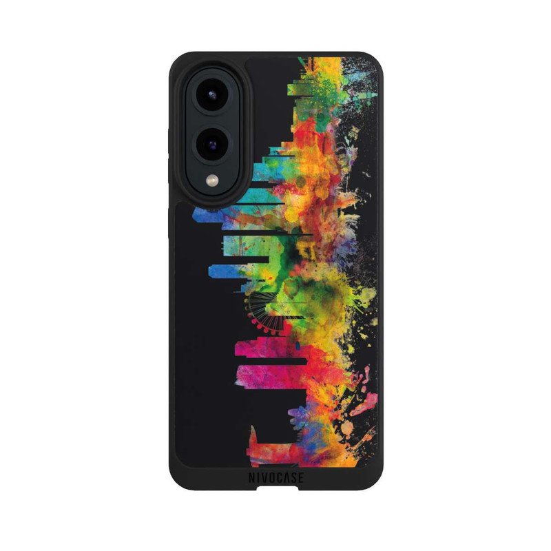 Galaxy S25 Edge NIVOpure Ligne d'horizon de Singapour noire