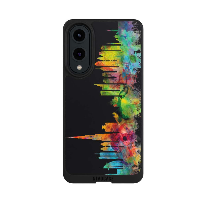 Galaxy S25 Edge NIVOpure Dubai Skyline Black