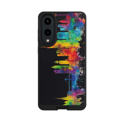 Samsung Galaxy S25 Edge NIVOpure Frankfurt Skyline Schwarz