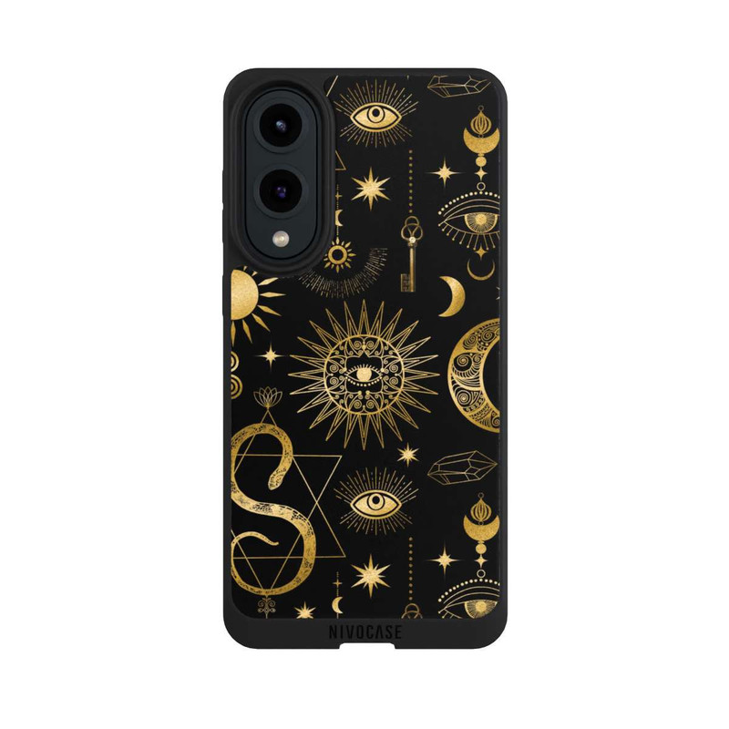 Galaxy S25 Edge NIVOpure Himmlische Sonne und Mond Steampunk