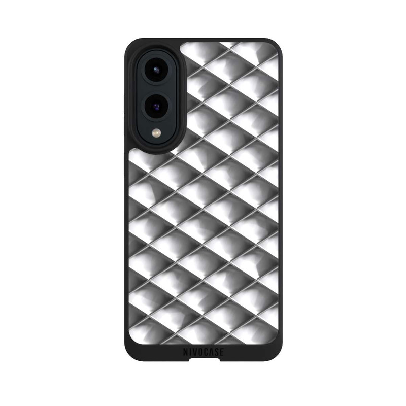 Galaxy S25 Edge NIVOpure Glamour Silver Squares