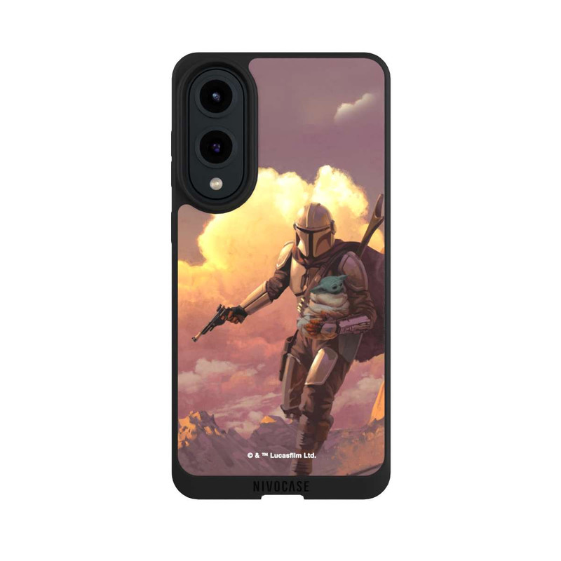 Galaxy S25 Edge NIVOpure The Mandalorian And Grogu Sunset Clouds
