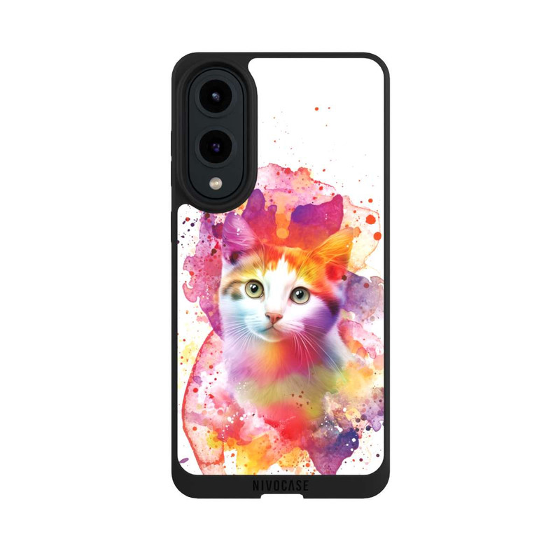 Galaxy S25 Edge NIVOpure Happy Kitty Blanc