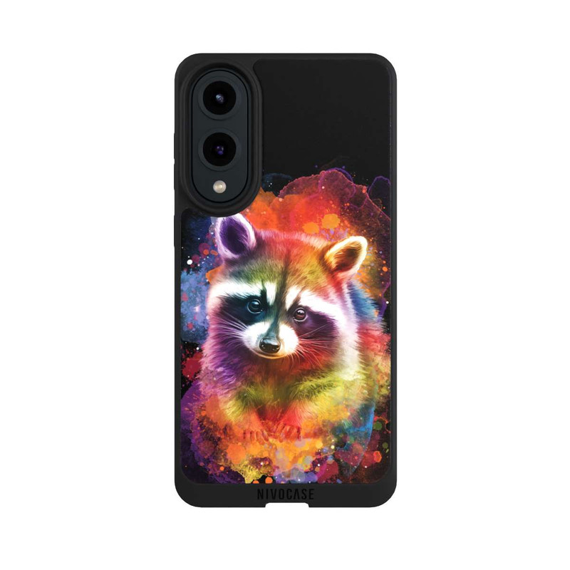 Galaxy S25 Edge NIVOpure Joyeux raton laveur noir