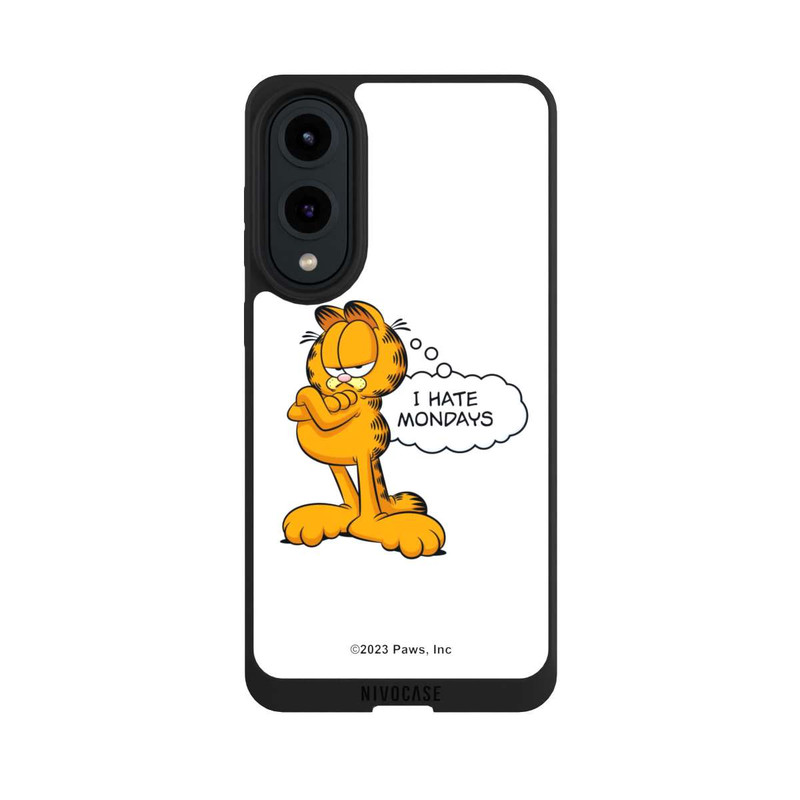 Galaxy S25 Edge NIVOpure Garfield Je déteste les lundis Blanc