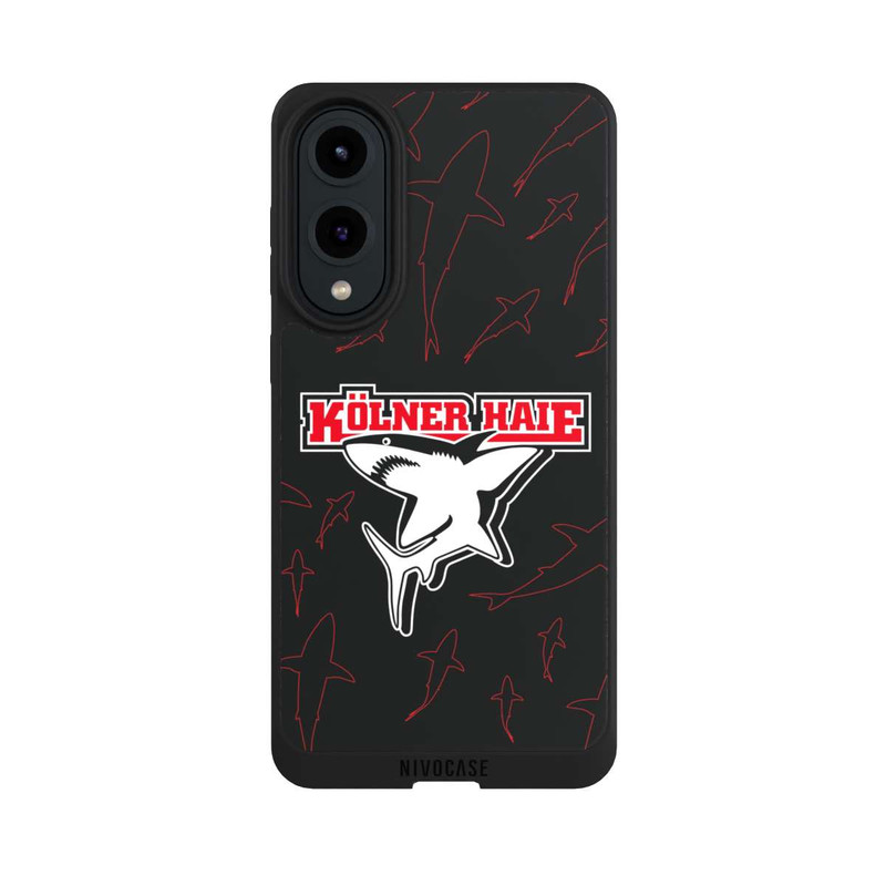 Galaxy S25 Edge NIVOpure Haie Muster Rot
