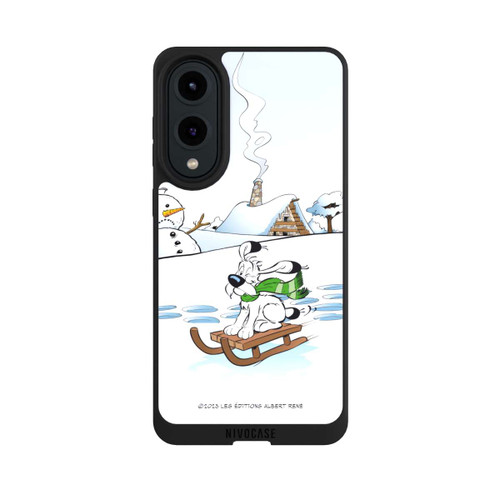 Samsung Galaxy S25 Edge NIVOpure Idefix rides a sleigh