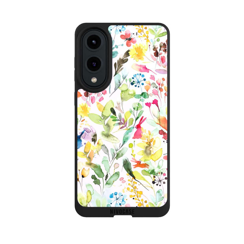 Galaxy S25 Edge NIVOpure Wild Flowers Meadow Pink