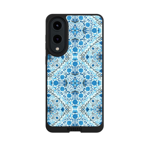 Samsung Galaxy S25 Edge NIVOpure Blue Floral Tiles