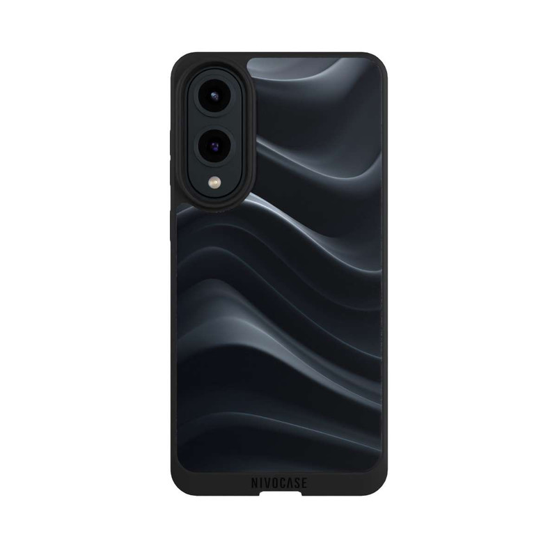 Galaxy S25 Edge NIVOpure Black Waves Texture