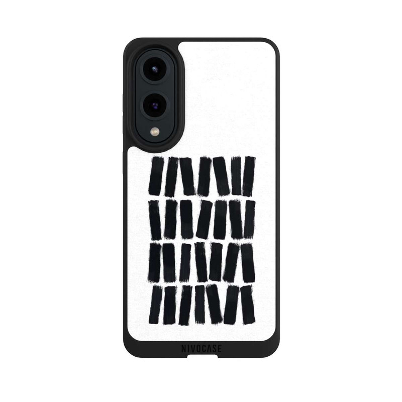 Galaxy S25 Edge NIVOpure Coups de pinceau noirs