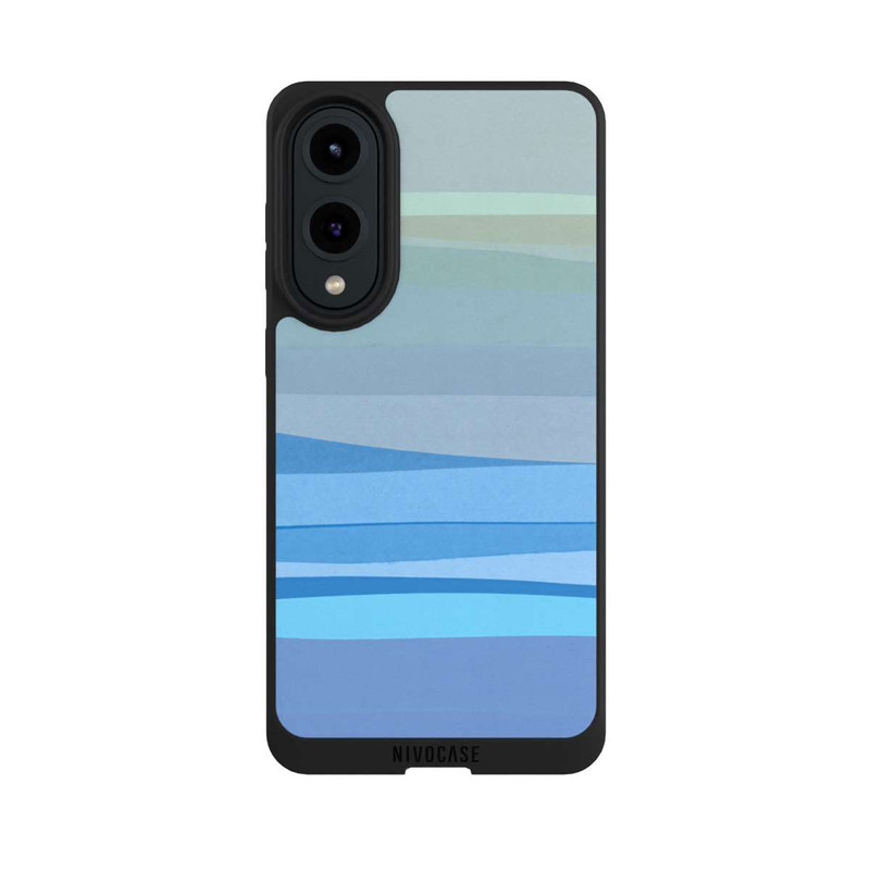 Galaxy S25 Edge NIVOpure Abstrait bleu 1