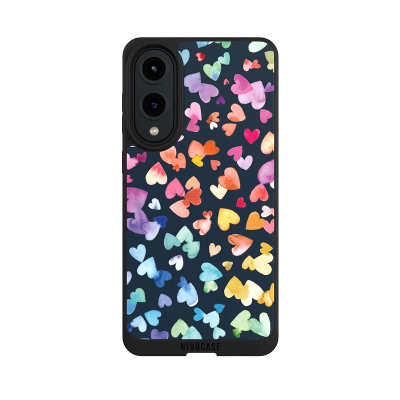 Galaxy S25 Edge NIVOpure Valentines Hearts Black