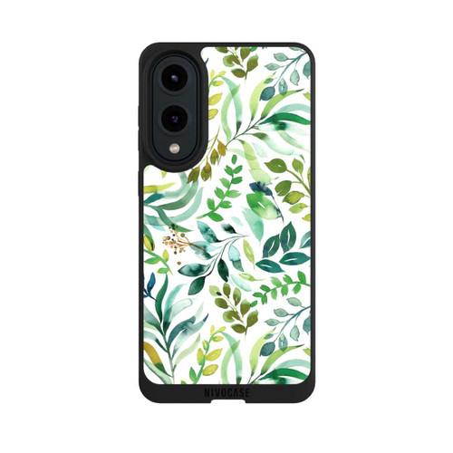 Samsung Galaxy S25 Edge NIVOpure Watercolor Palms Leaves Botanical Green