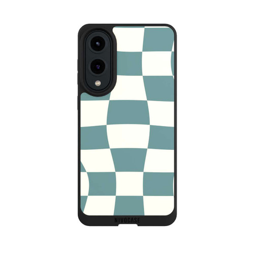 Samsung Galaxy S25 Edge NIVOpure Schachbrett Petrol