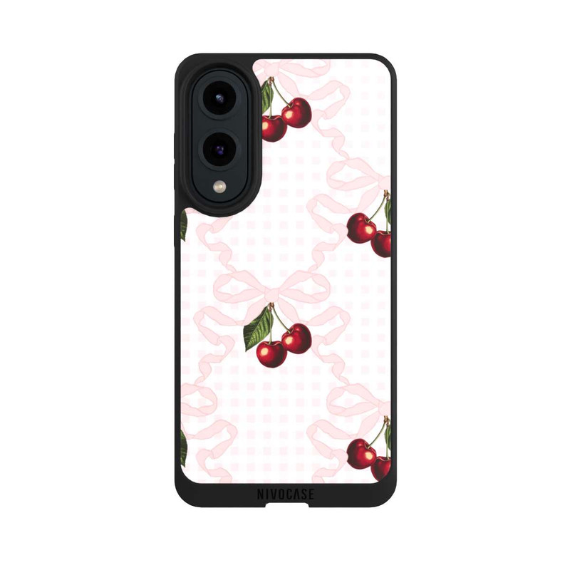 Galaxy S25 Edge NIVOpure Motif cerise rose