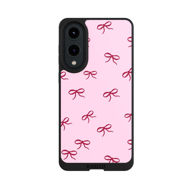 Galaxy S25 Edge NIVOpure Bows Red Pink Pattern