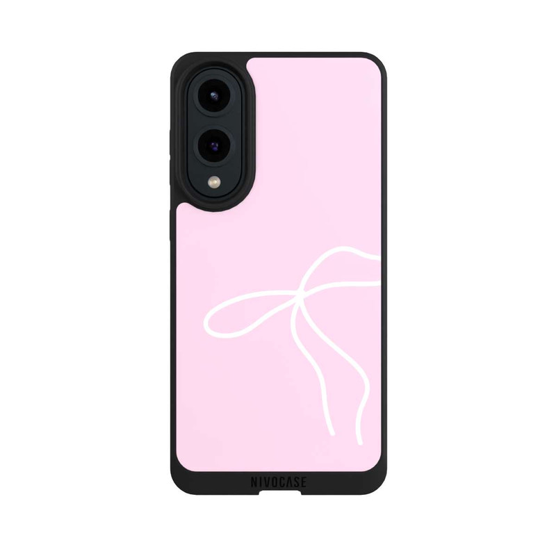 Galaxy S25 Edge NIVOpure Trendy Bow White Pink