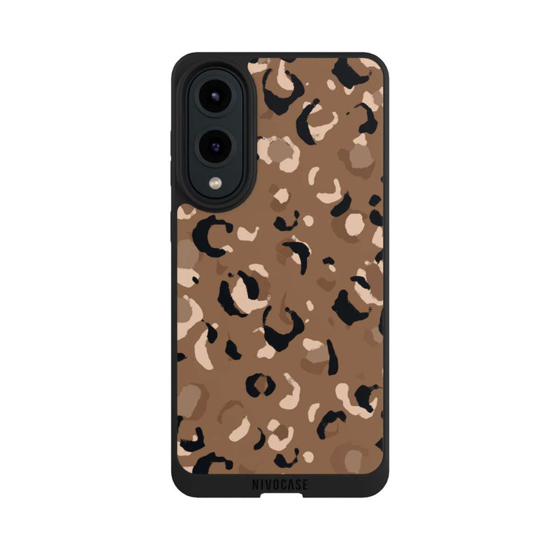 Galaxy S25 Edge NIVOpure Leo Muster Braun
