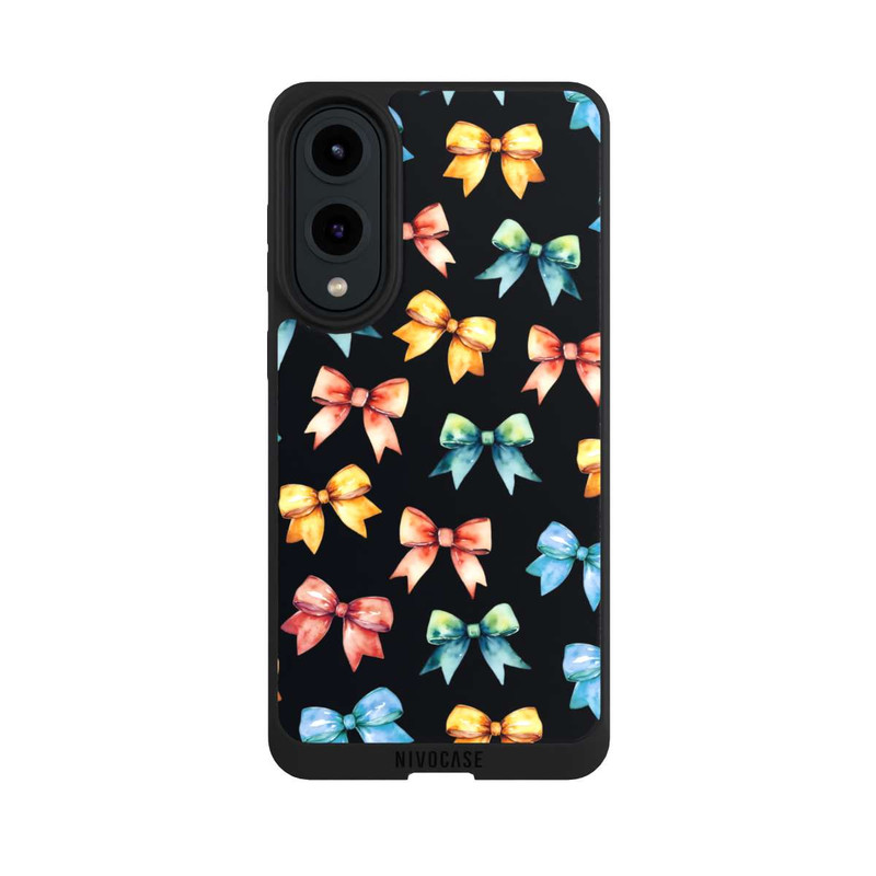 Galaxy S25 Edge NIVOpure Rainbow Bows Black